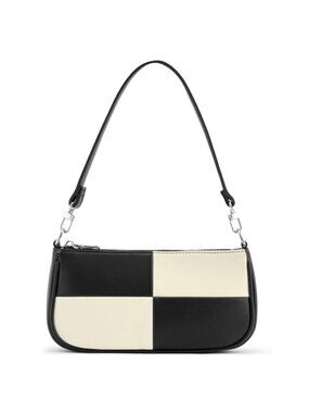 Vegan Leather Shoulder Bag Retro Crossbody Clutch Purse Women Handbag Gold